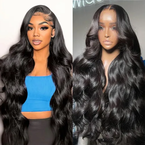 Vista 14 de Pelucas cortas de 10 pulgadas estilo Bob 13x4 con ondas profundas, peluca de pelo humano estilo Bob con encaje frontal HD de 200% de densidad