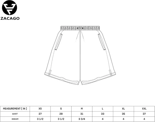 Vista 6 de ZACAGO Pantalones cortos de correr ligeros para hombre de secado rápido para gimnasio