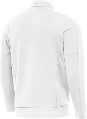 Vista 2 de Real Madrid Generation - Sudadera con cremallera de un cuarto, para hombre Blanco/Plateado
