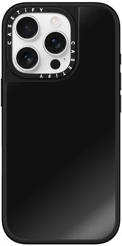 Vista 23 de CASETiFY Funda de espejo para iPhone Air [Reflejante/Compatible con Magsafe / Protección contra caídas de 4.9 pies de grado militar 1X] - Negro