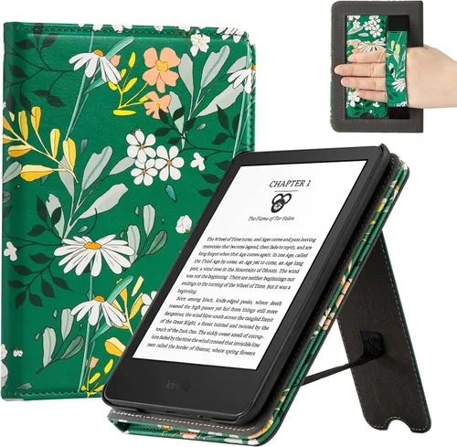 Vista 25 de CoBak Funda para todos los nuevos E-Reader de 6 pulgadas 2024 y 2022 (11 generación), funda inteligente de piel sintética, apagado y encendido