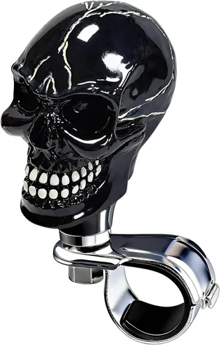 Vista 10 de Pomo Giratorio Impulsor para Volante Perilla Brody con Forma de Calavera Mango de Asistencia Giratorio para Automóvil se Adapta a la Mayoría de Beige