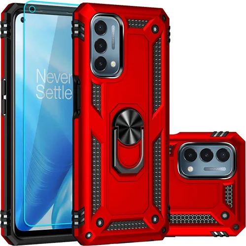 Vista 7 de Funda para OnePlus Nord N200 5G, con protector de pantalla, [grado militar] 16 pies, cubierta probada contra caídas con soporte magnético