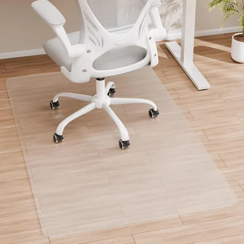 Vista 20 de Tapete para Silla de Oficina para Piso de Madera Dura, 48" x 30" Tapete de Vinilo Transparente para Silla de Escritorio Protector de Piso para Silla