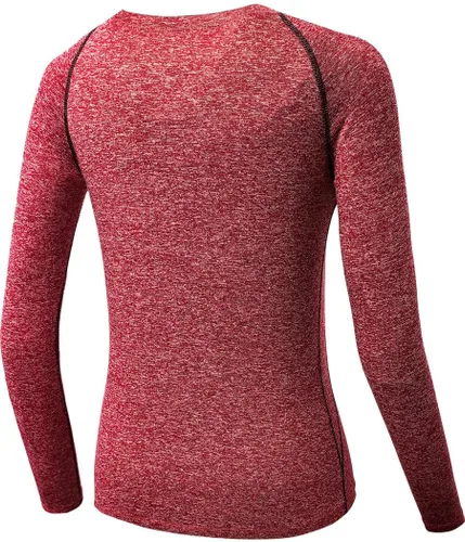 Vista 55 de CADMUS Paquete de 1 o 3 camisetas de entrenamiento de manga larga para mujer, camiseta de compresión de ajuste seco para correr