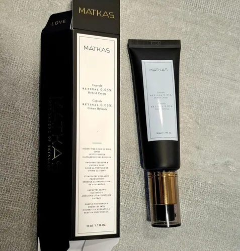 Vista 8 de MATKAS Korean Active Capsule - Crema facial híbrida retinal al 0.05%, 1.7 onzas líquidas, hidratante facial nocturno, hidratante coreano