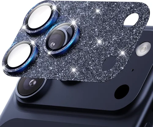Vista 15 de Hoerrye para iPhone 16 Pro Max/iPhone 16 Pro Protector de Lente de Cámara - [1:1 Mantiene el Diseño Original de la Lente y 10X a prueba de roturas]