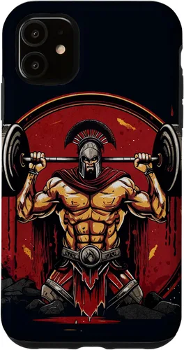 Vista 8 de Spartan - Funda para iPhone 17 con levantamiento de pesas, motivación para el gimnasio