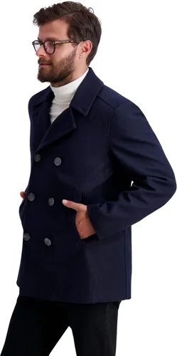 Vista 2 de Nautica Men's Wool Blend Peacoat – Double-Breasted Winter Coat, Regular, Big & Tall Sizes