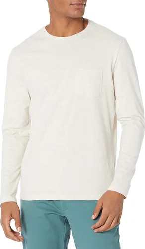 Vista 13 de Amazon Essentials - Camisa de manga larga con corte entallado para hombre, estilos con bolsillo y sin bolsillo Negro
