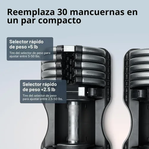 Vista 5 de Mancuernas ajustables NordicTrack Select-a