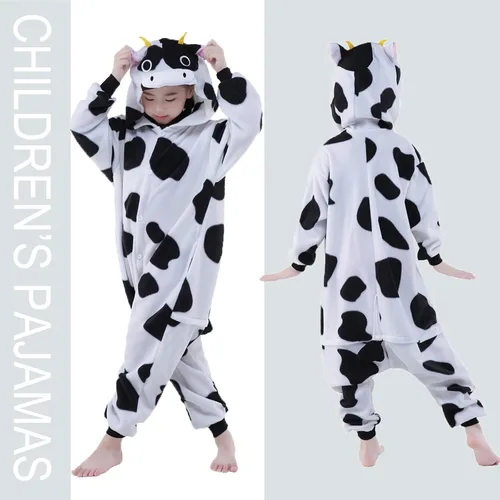 Vista 3 de SWEETXIN Pijama unisex para adultos y niños, para Halloween, Navidad, ropa de dormir, traje de cosplay para mujeres y hombres