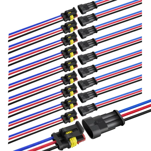 Vista 17 de Nilight 622 piezas conectores eléctricos de 1 2 3 4 5 6 pines, enchufe terminal macho hembra, conectores de cable impermeables, juego de conexión