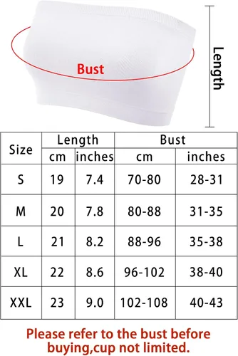 Vista 3 de Geyoga 4 Pieces Strapless Bandeau Bra, Seamless Bralettes Stretchy Non Padded Bandeau Tube Top Bra for Women