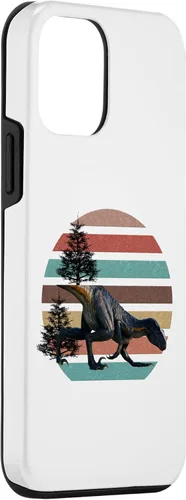 Vista 3 de Funda para iPhone 12 Mini Giganotosaurus Retro T Rex dinosaurio prehistórico para el día del padre