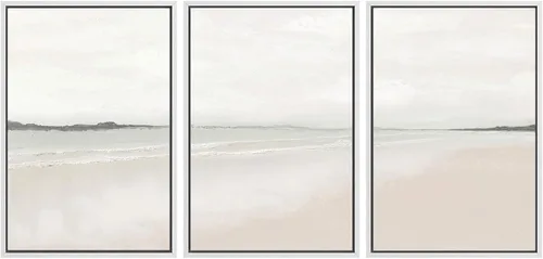 Vista 135 de SIGNWIN Lienzo enmarcado para pared, juego de arte sereno de pantanos con humedales verdes e ilustraciones de agua tranquila, arte moderno