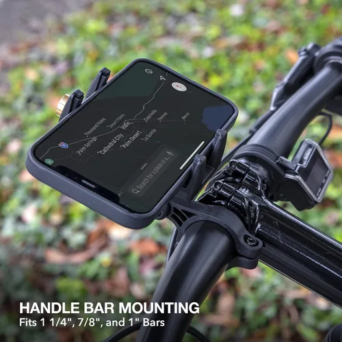 Vista 6 de Scosche BMG1-SP Handleit Pro - Soporte para manillar de bicicleta con soporte ajustable de 3,5 pulgadas para smartphone/dispositivos móviles