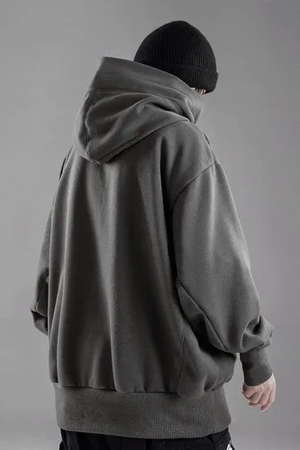Vista 3 de Niepce Inc Streetwear - Sudadera con capucha de gran tamaño para hombre