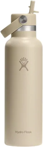Vista 5 de HYDRO FLASK - Botella de agua de 21.0 fl oz (21 oz) con tapa flexible con popote - Botella de agua reutilizable de acero inoxidable aislada al vacío