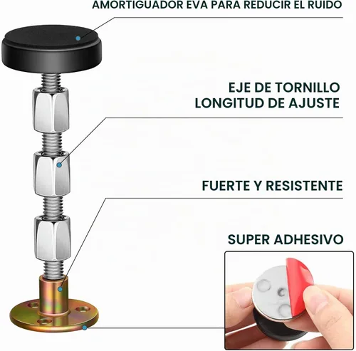 Vista 3 de Krisler Tapones ajustables para cabecero, 1.181-4.409 in, 2