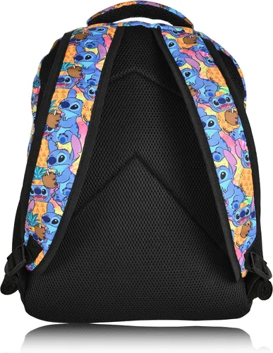 Vista 7 de Disney Mochila Lilo and Stitch Niñas Niños Adolescentes y Adultos Producto oficial Azul claro talla única Mochilas tradicionales
