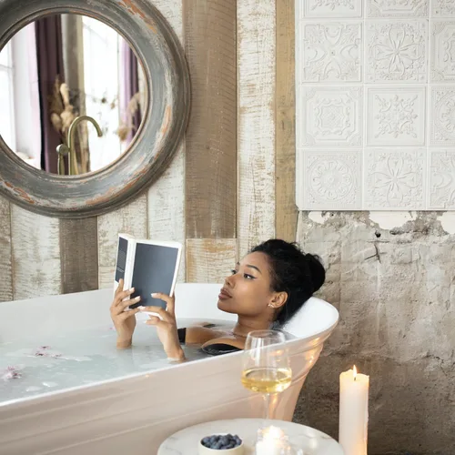 Vista 6 de French Girl - Sales de baño de menta – Sal de Epsom calmante para remojar, mezcla aromatéutica de sal del mar muerto para dolores musculares