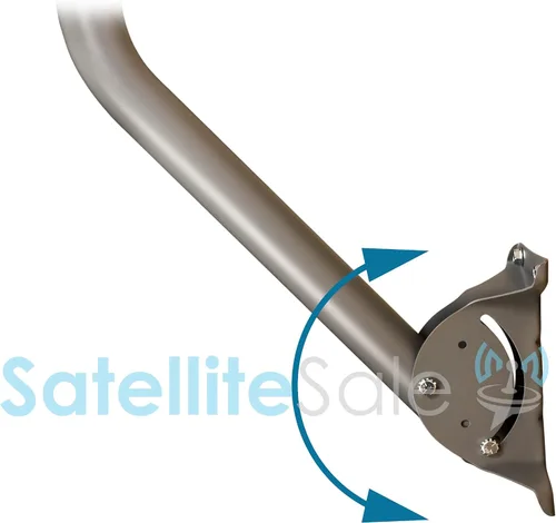 Vista 2 de SatelliteSale Universal J Pipe Antena Mástil 2″ Exterior con Monopolos para Montaje Satélite Antena HDTV