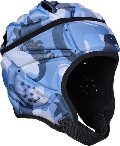 Vista 7 de Casco de rugby – Casco acolchado suave de 7 v7 bandera de fútbol de fútbol para jóvenes, niños, adultos