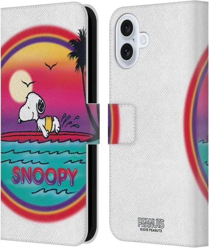 Vista 26 de Head Case Designs Funda de piel con licencia oficial de Peanuts Beach Surf Snoopy Boardwalk Airbrush compatible con Apple iPhone 11