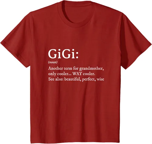 Vista 76 de Gigi Definition - Camiseta de regalo para abuela, cumpleaños y abuela, Negro