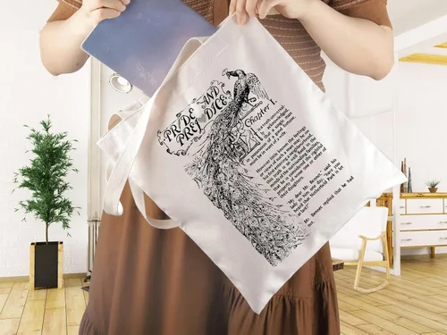 Vista 6 de WCGXKO Bookish Gift Literary Gift Pride Book Lover Canvas Tote Bag