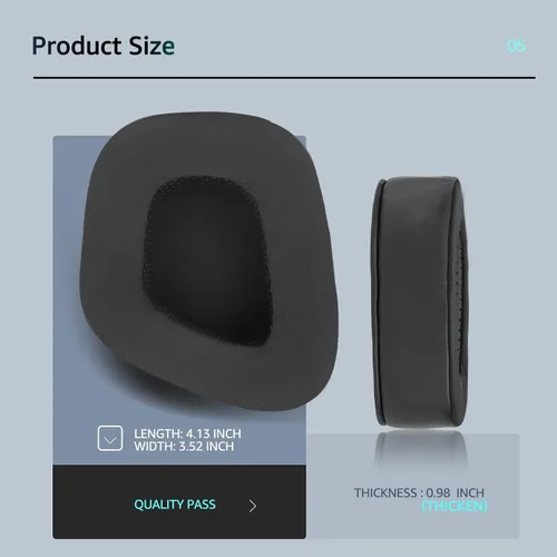 Vista 5 de Frozen - Almohadillas de repuesto para auriculares Corsair Void Pro inalámbricos/con cable, compatibles con auriculares Corsair Void Elite