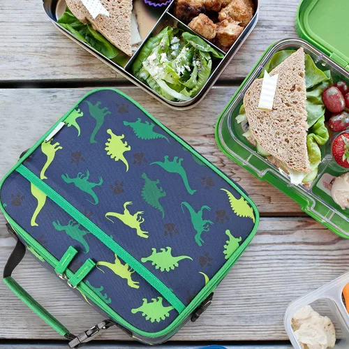 Vista 7 de VASCHY Bolsa de almuerzo para niños, reutilizable, aislada, para niños y niñas, con correa de hombro desmontable para guardería, escuela