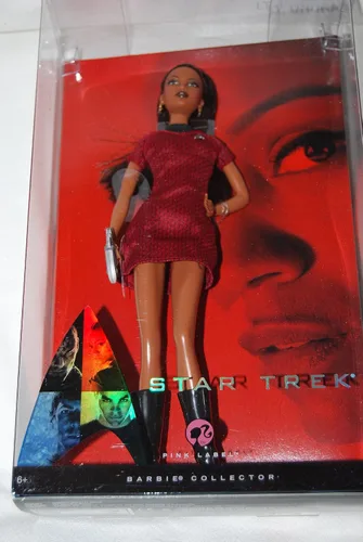 Vista 3 de Barbie Star Trek Lt. Uhura AA vestido rojo y negro encantador