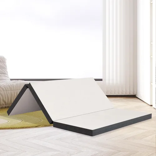 Vista 10 de Colchón triple de 3 pulgadas, colchón plegable con funda transpirable y lavable, colchón plegable con certificado CertiPUR-US, colchón de piso