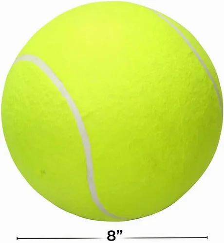 Vista 2 de Rhode Island Novelty Pelota de tenis jumbo de 8 pulgadas, 1 pieza por pedido