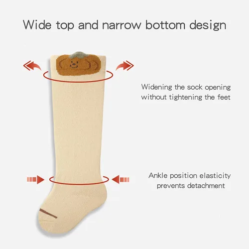 Vista 2 de HOSUEYUAN - Calcetines largos hasta la rodilla para bebés y niñas, 36 pares