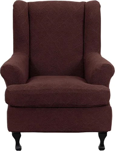 Vista 49 de CRFATOP 2 fundas elásticas para silla con respaldo de alas de mariposa, fundas de tela de elastano con respaldo de ala, fundas para sillón con parte