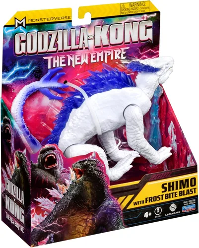 Vista 5 de Godzilla X Kong Monsterverse - Figura de acción de 3 pulgadas, serie básica, Shimo con explosión de mordedura de escarcha
