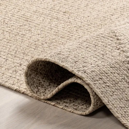 Vista 4 de nuLOOM Wynn Alfombra de Área Trenzada para Interiores/Exteriores, 3x5, Bronceado Wynn Tan