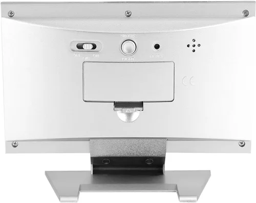 Vista 3 de Reloj digital, relojes para dormitorios, reloj digital de temperatura, cargador USB con sensor de sonido digital LCD, reloj despertador