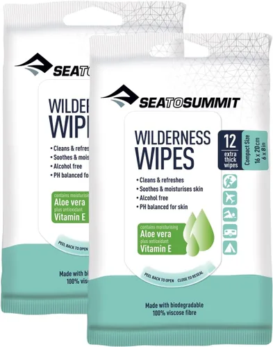 Vista 8 de Sea to Summit Toallitas de ducha sin enjuague Wilderness Wipes