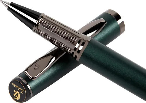 Vista 10 de Bolígrafo de tinta líquida con cuerpo de metal de lujo, diseño elegante y escritura suave, bolígrafo de regalo con estuche para hombres y mujeres, 2