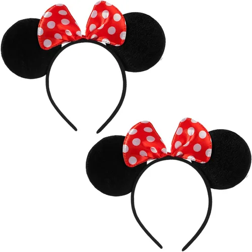 Vista 9 de FANYITY 2 Pcs Mouse Ears,Mouse Costume Ears Headband for Girls Women Party Mic2018898