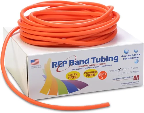 Vista 2 de Resistencia de la tubería de ejercicio: Nivel 2/Naranja