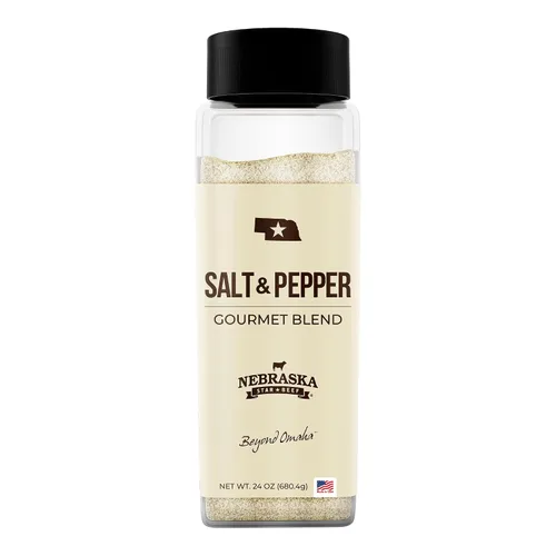 Vista 11 de Nebraska Star Beef Condimento de sal y pimienta, 5 onzas, perfecto para platos de carne y carne de res