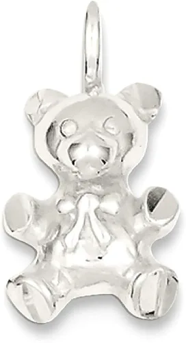 Vista 9 de ICE CARATS Collar con colgante de oso de peluche de plata de ley 925, joyería fina para mujer, regalos para ella, Plata esterlina