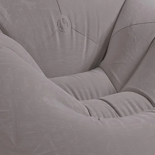 Vista 3 de Intex Silla inflable del bolso de Beanless, bomba de aire eléctrica gris de 120 voltios