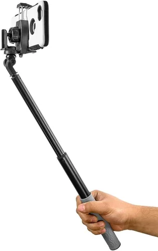 Vista 3 de ARKON Mounts Adaptador de trípode con soporte para teléfono para iPhone XS Max XS XR X 8 Galaxy S10 S9 Note 9 8