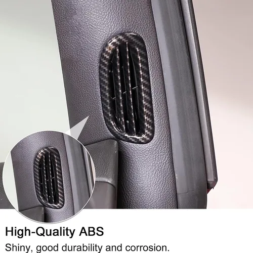 Vista 3 de PIUGILH Cubiertas de ventilación de aire de pilar A de ABS para automóvil C6 Corvette 2005-2013, accesorios interiores, marco de salida de aire, 2